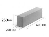 Блоки ПГС 600-200-250 - цена за поддон 1.44 м3