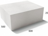 Блоки ПГС 600-500-250 - цена за поддон 1.44 м3