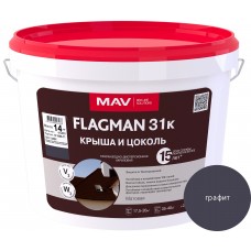 Краска FLAGMAN 31к крыша и цоколь графит 3л (4кг)