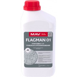 Грунтовка FLAGMAN 01 глубокого проникновения 1 л, бесцветная Грунтовка FLAGMAN 01 глубокого проникновения 1 л, бесцветная