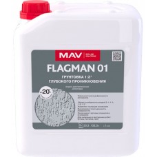 Грунтовка FLAGMAN 01 глубокого проникновения 5 л, бесцветная