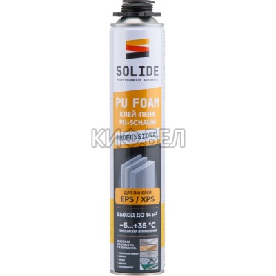 Купить в Гомеле Клей-пена монтажная SOLIDE 750 мл (SL-39490-1)