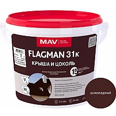 Краска FLAGMAN 31к крыша и цоколь шоколад 3л (4кг) Краска FLAGMAN 31к крыша и цоколь шоколад 3л (4кг)