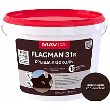 Краска FLAGMAN 31к крыша и цоколь шоколадно-коричневый 11л (14кг) Краска FLAGMAN 31к крыша и цоколь шоколадно-коричневый 11л (14кг)