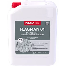 Грунтовка FLAGMAN 01 глубокого проникновения 10 л, бесцветная Грунтовка FLAGMAN 01 глубокого проникновения 10 л, бесцветная