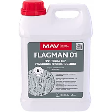 Грунтовка FLAGMAN 01 глубокого проникновения 2 л, бесцветная Грунтовка FLAGMAN 01 глубокого проникновения 2 л, бесцветная